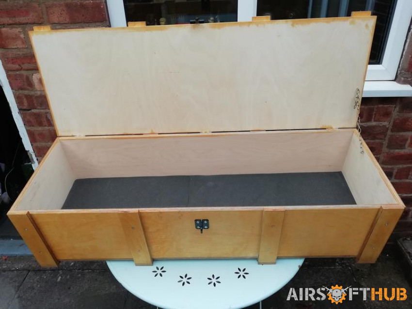 Bespoke Wooden box. - Used airsoft equipment