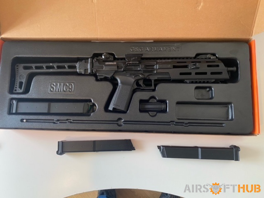 G&G SMC9 as new red dot+3 Mags - Used airsoft equipment