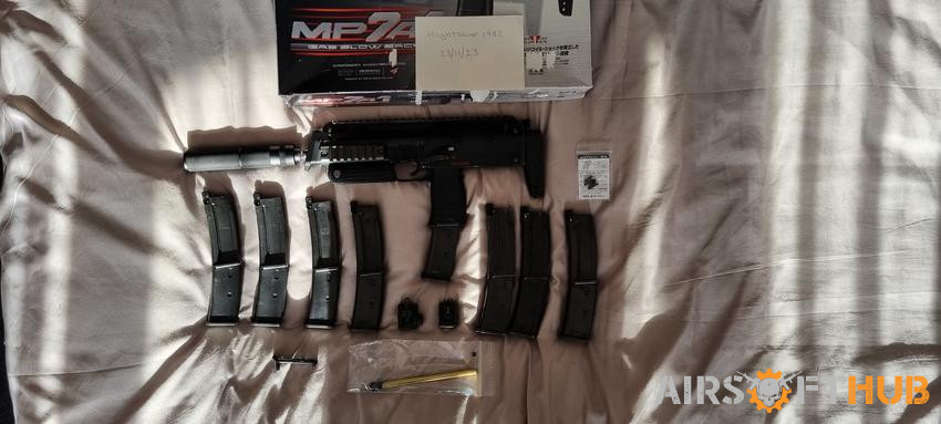 Tokyo marui mp7a1 gas blow bac - Used airsoft equipment