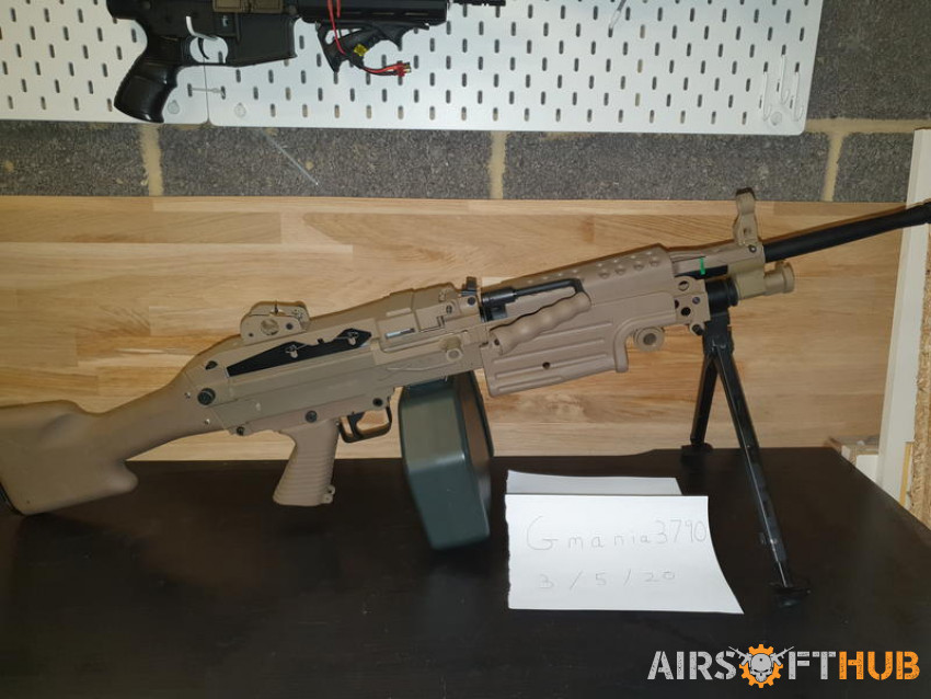 A&K M249 Solid stock - Used airsoft equipment