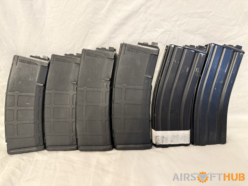 6x WE GBB mags - Used airsoft equipment
