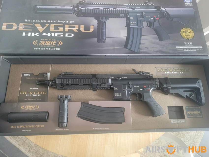 Upgraded TM HK416D DEVGRU NGRS - Used airsoft equipment