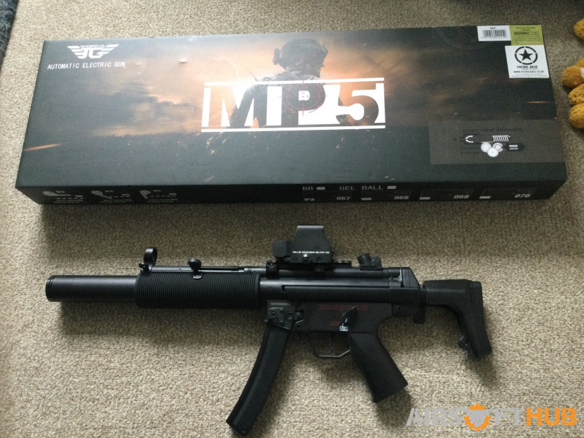 MP5 with extras Jing Jong - Used airsoft equipment
