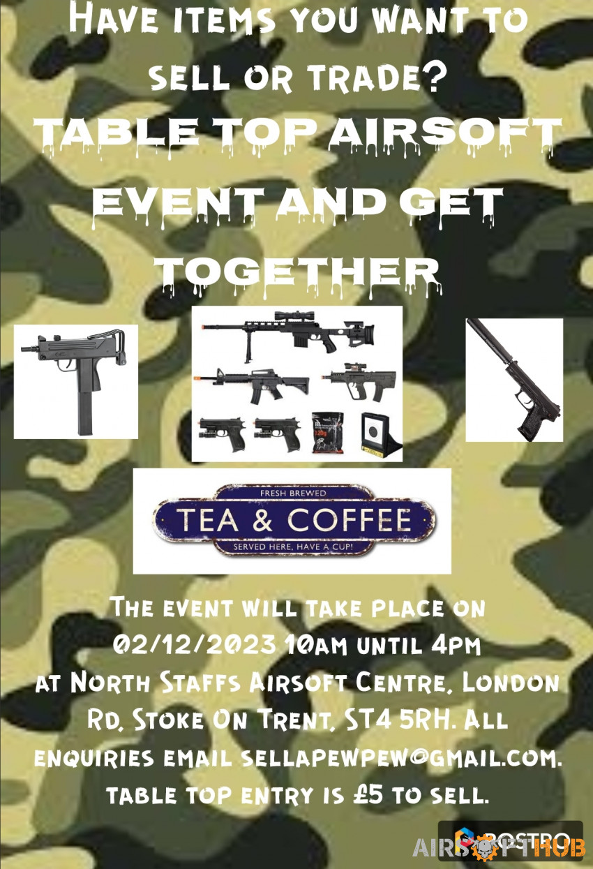 Get together and table top eve - Used airsoft equipment