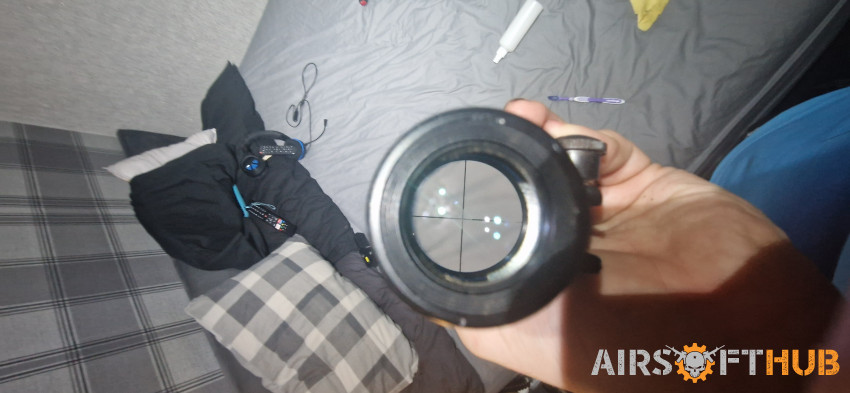 Theta optics 2.5 x 10 scope - Used airsoft equipment
