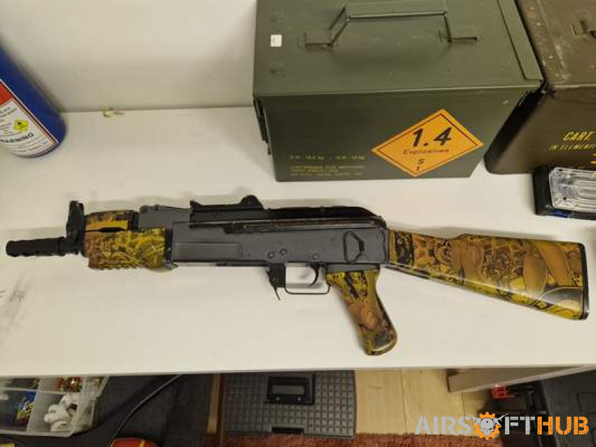 Cyma AK47 hydro-dipped - Used airsoft equipment