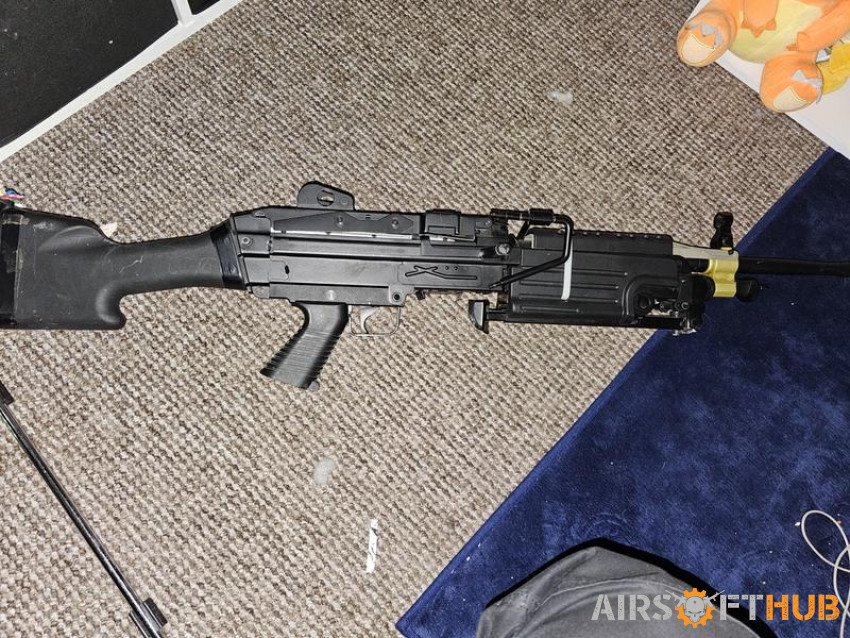 Cyber M249 With Case - Used airsoft equipment