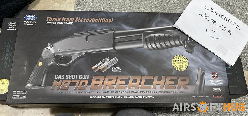 Marui M870 Breacher shotgun - Used airsoft equipment