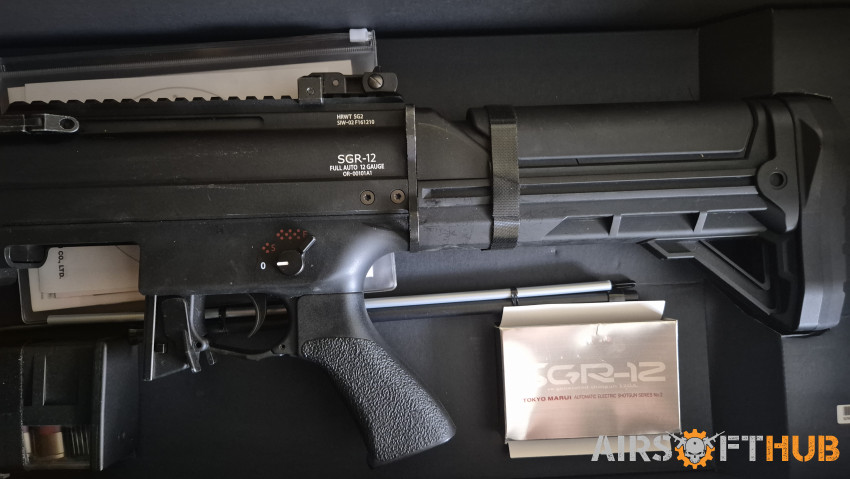 Tm sgr12 suro shotgun with box - Used airsoft equipment