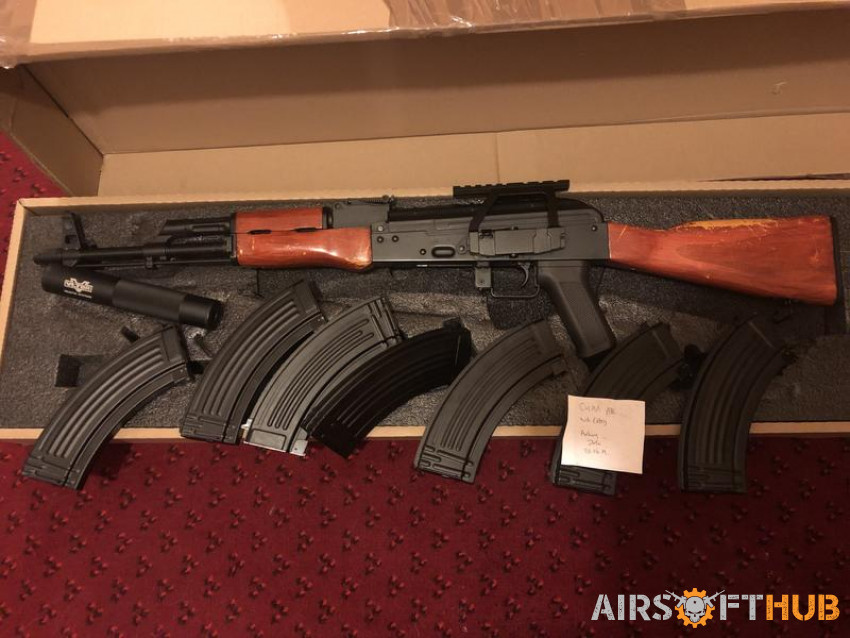 Cyma ak with extras - Used airsoft equipment