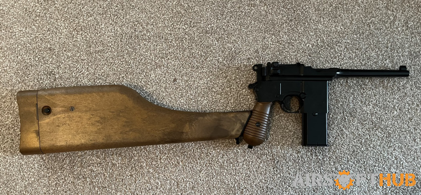 Mauser c96 with WOOD stock - Used airsoft equipment