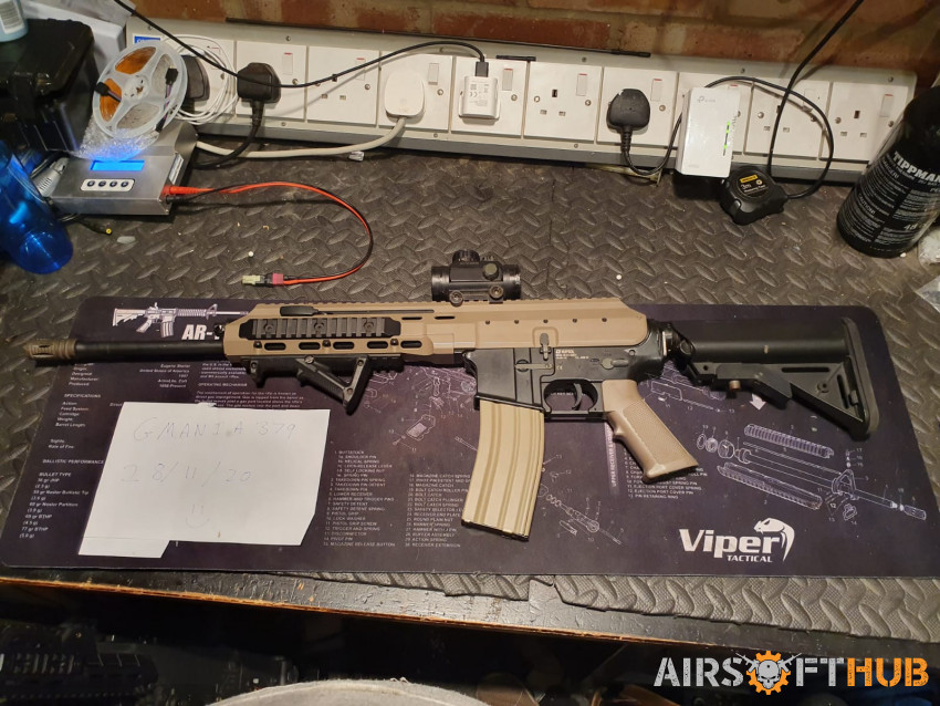 Nuprol AK21- tan and black mix - Used airsoft equipment