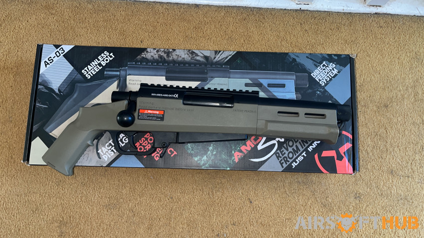 Upgraded 500fps ares as03 - Used airsoft equipment