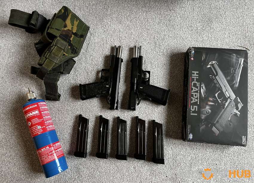 2 x TM Hi-caps pistols - Used airsoft equipment