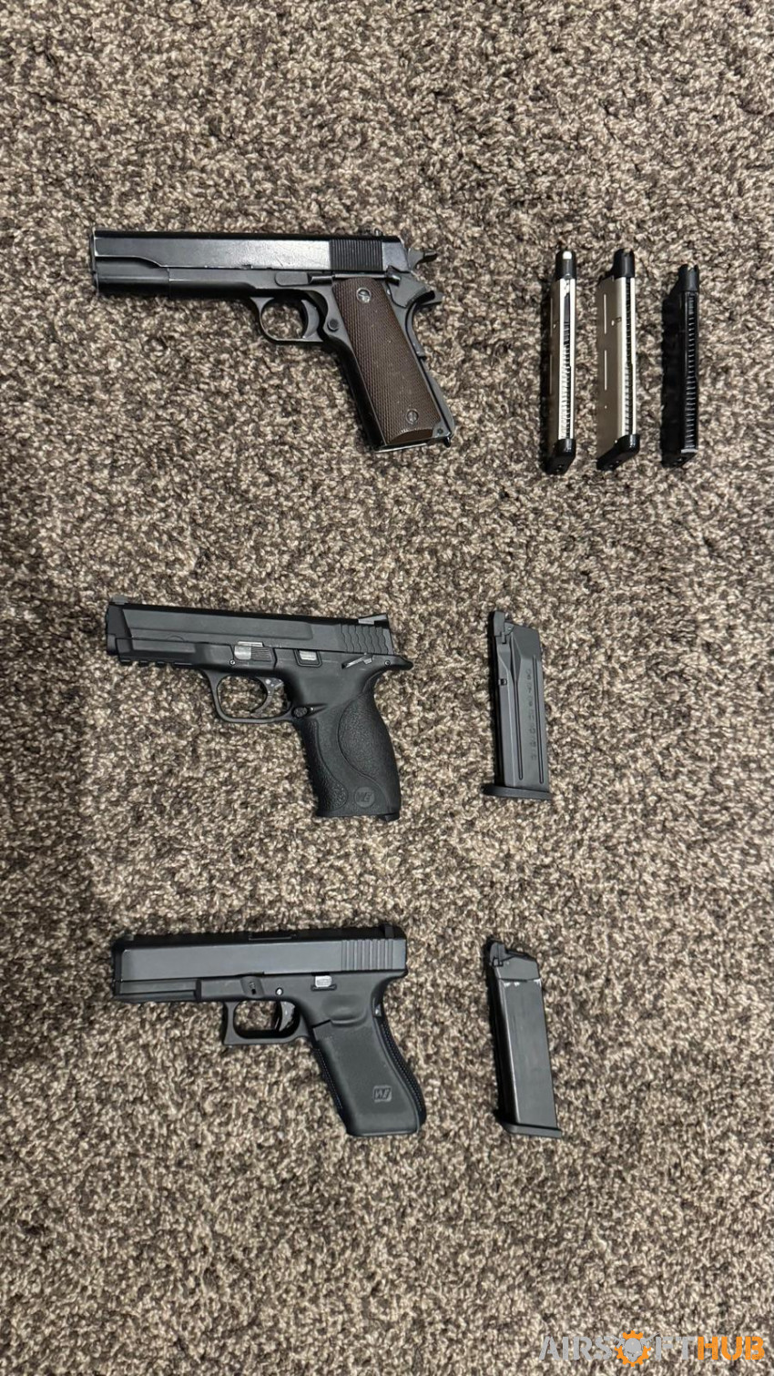 Gas pistol bundle - Used airsoft equipment