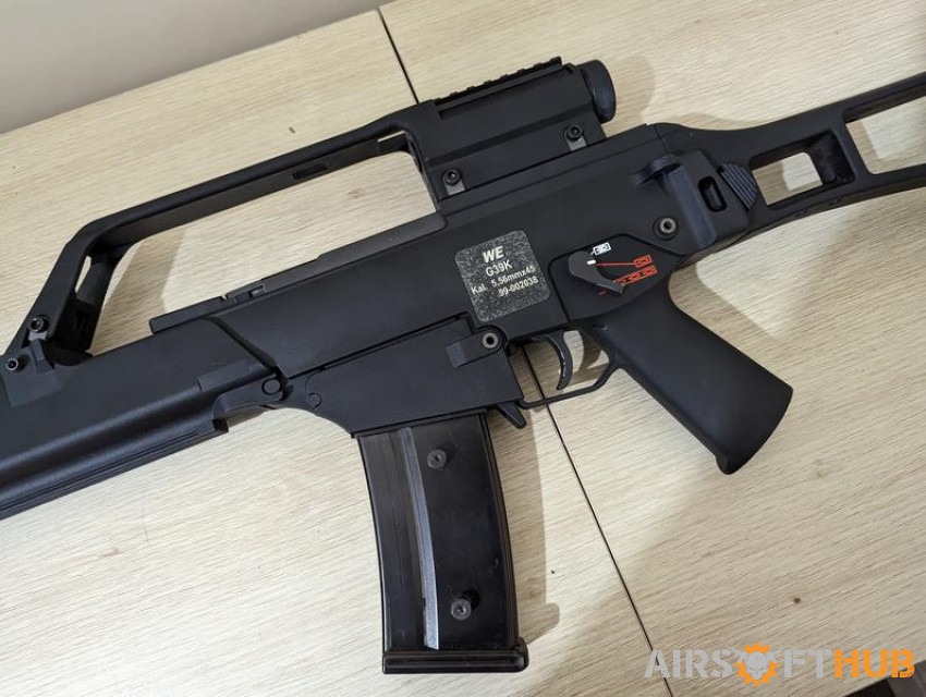 WE G36k GBB with 8 mags + NPAS - Used airsoft equipment