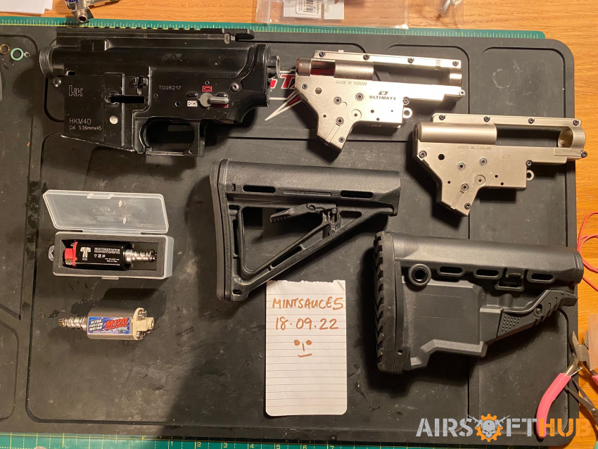 receiver/gearboxes/stocks/moto - Used airsoft equipment