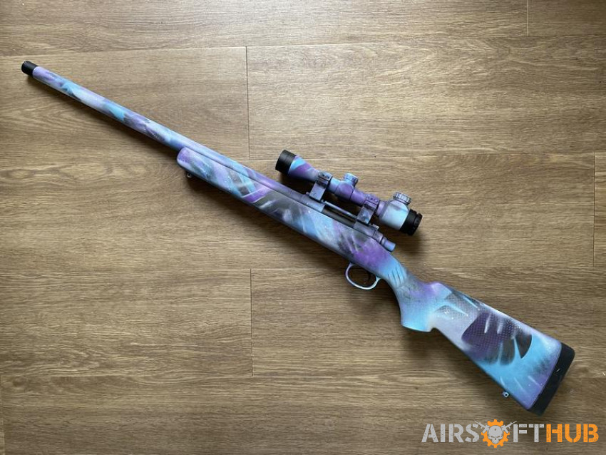 Cyma Sniper Rifle - wow paint! - Used airsoft equipment