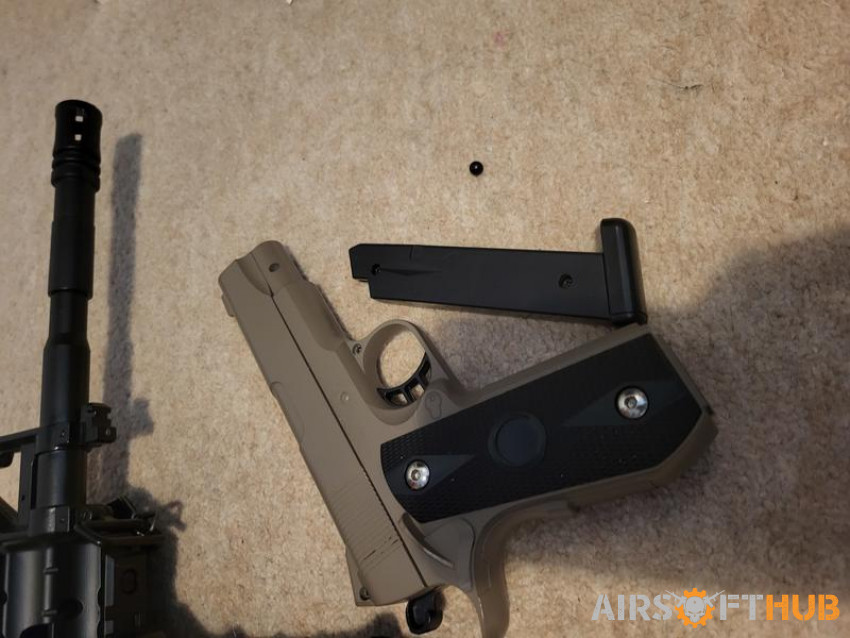 D96 + Spring Pistol - Used airsoft equipment
