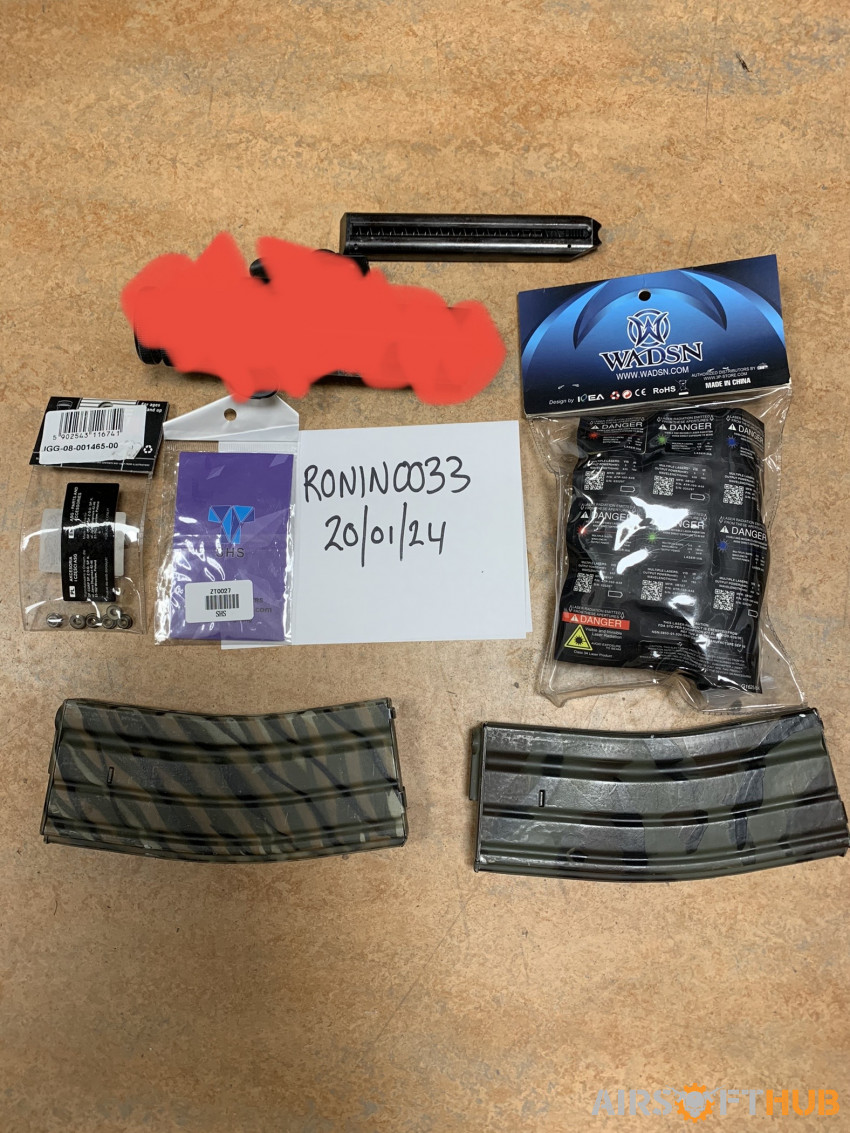 Various Parts - Used airsoft equipment