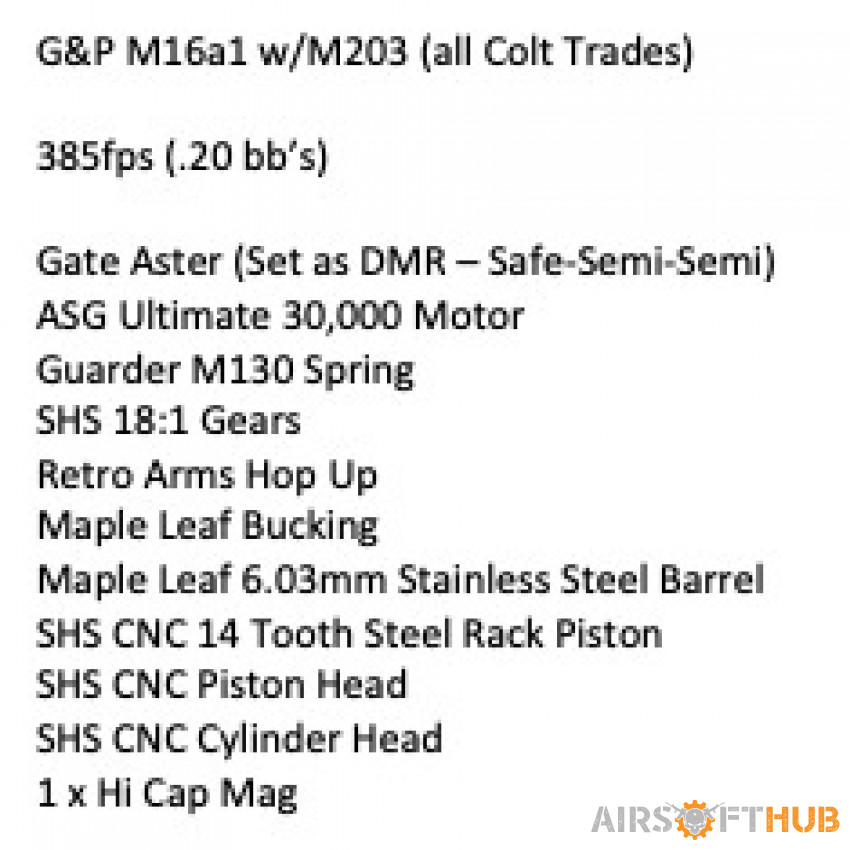 G&p m16a1 - Used airsoft equipment