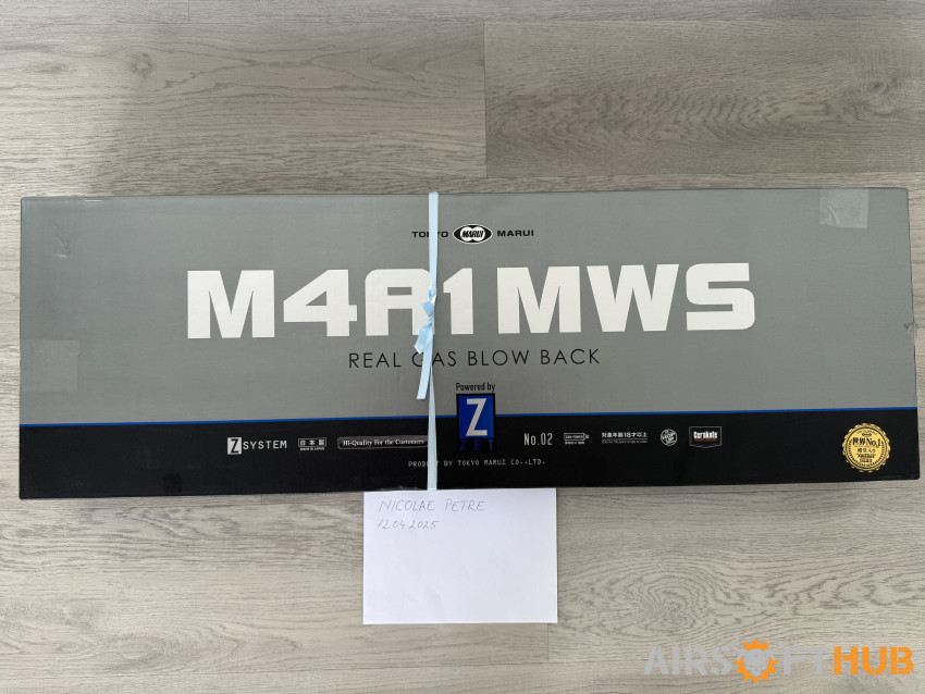 Tokyo Marui M4A1 MWS Z Sistem - Used airsoft equipment