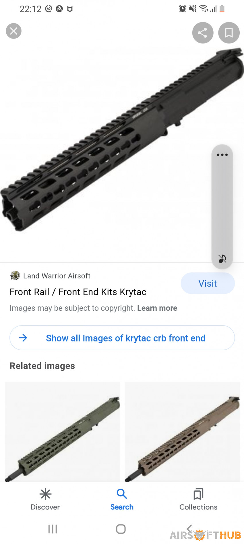 Krytac crb front end - Used airsoft equipment