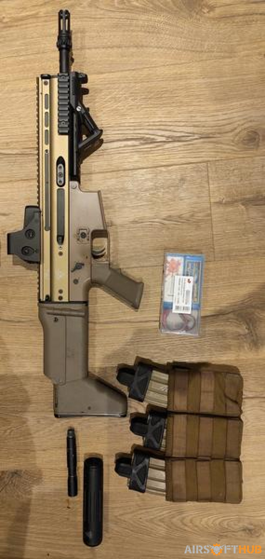 AGM SCAR L with extras - Used airsoft equipment