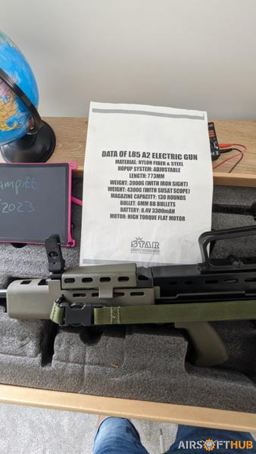 Star (ares) sa80a2 with extras - Used airsoft equipment