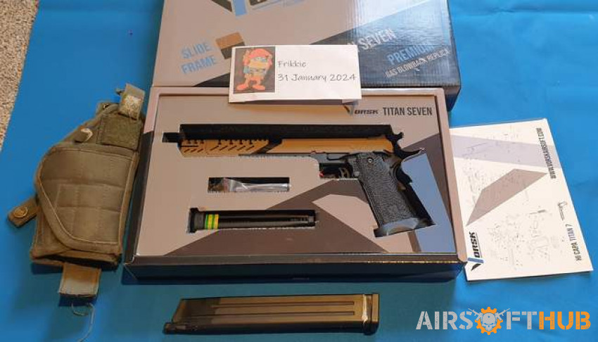 Hi-Capa Titan 7 plus extended - Used airsoft equipment