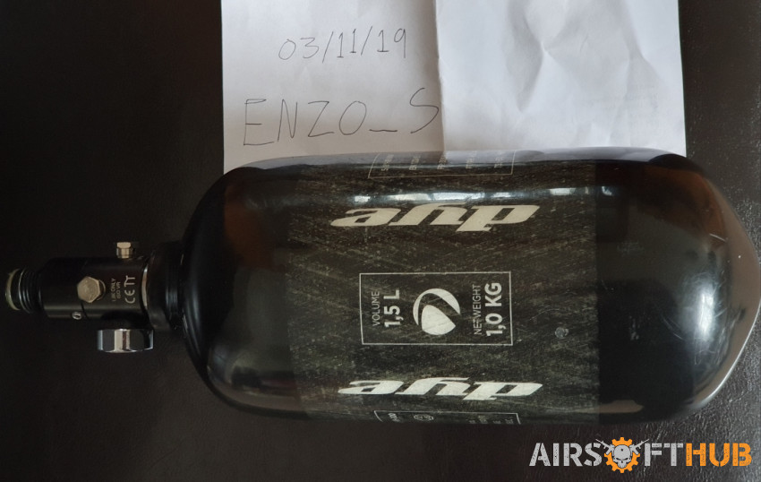 DYE 1.5L 4500PSI HPA Tank - Used airsoft equipment