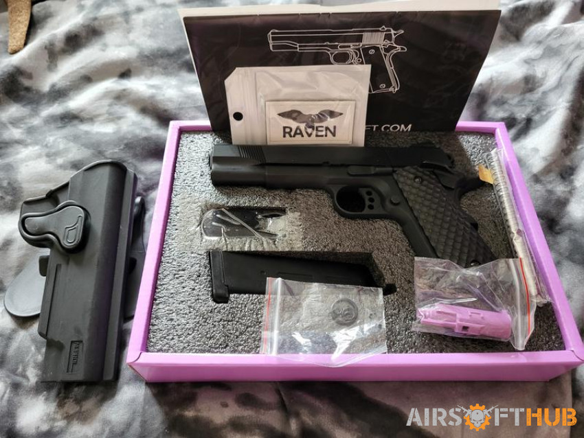 Raven meu 1911 with nuprol hol - Used airsoft equipment