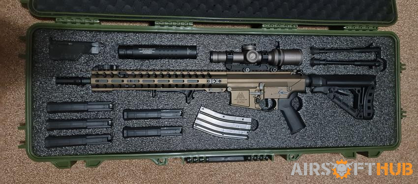 Rare ares ar308L deluxe with e - Used airsoft equipment