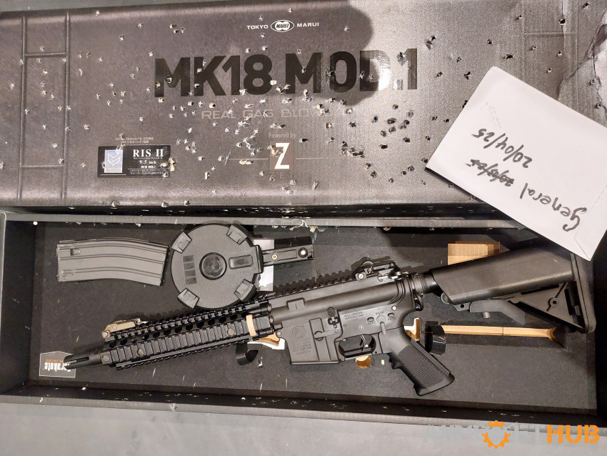 Tokyo marui mk18 mws +drum mag - Used airsoft equipment