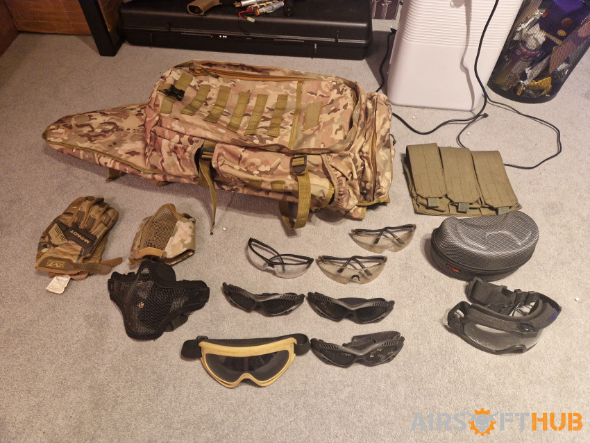 Mixture of gear - Used airsoft equipment
