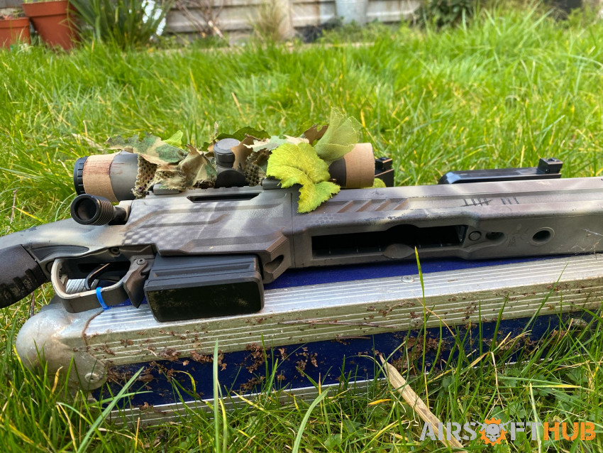 Upgraded AA T11 Sniper Rifle. - Used airsoft equipment