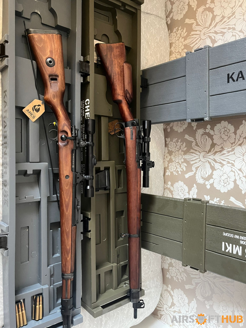 Ares Kar98 and Lee Enfield - Used airsoft equipment