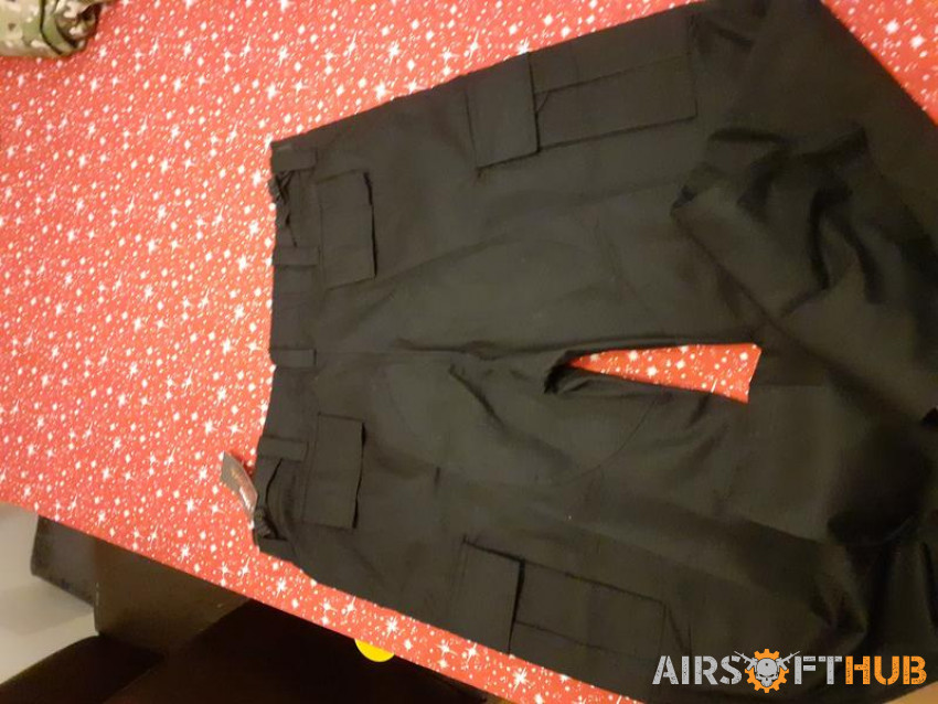 Black tactical trousers - Used airsoft equipment