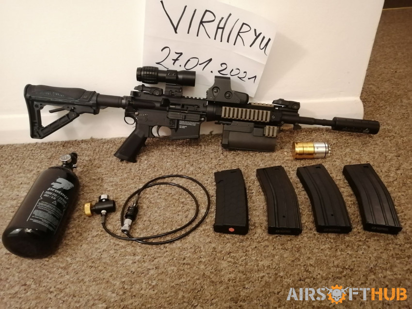 Tippmann M4 - hpa with extras - Used airsoft equipment