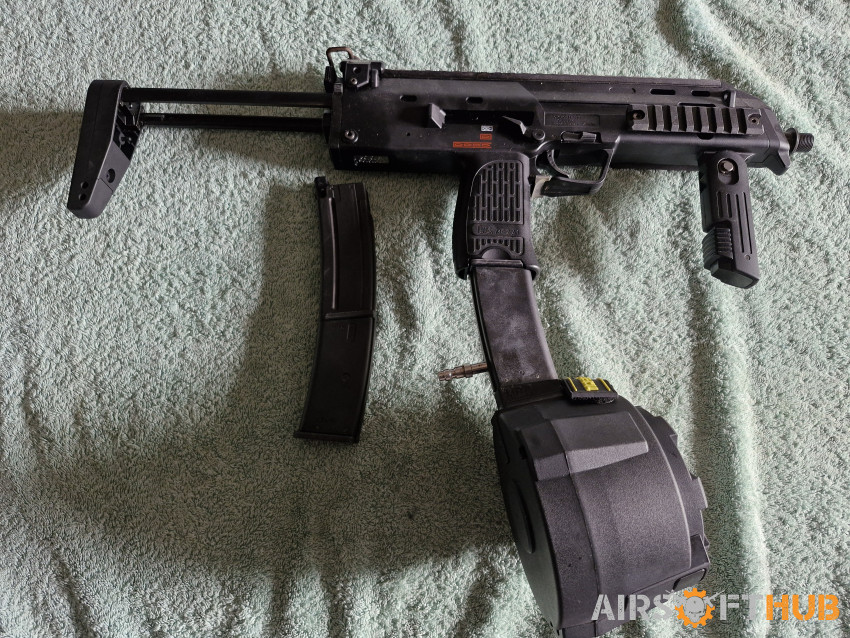 Tm mp7 with hpa drum mag  1x m - Used airsoft equipment