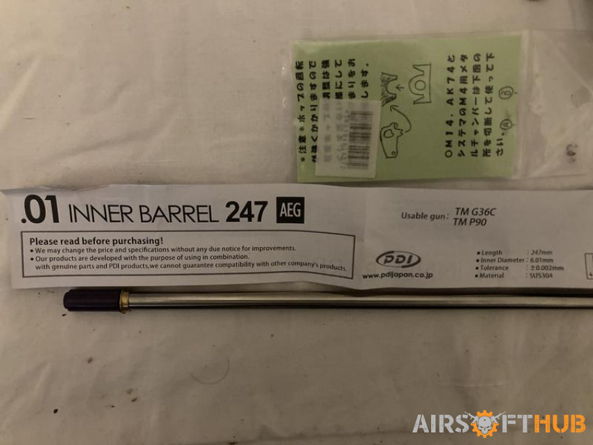 Pdi inner barrel 6.01 247mm - Used airsoft equipment