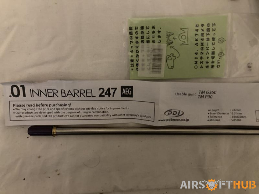 Pdi inner barrel 6.01 247mm - Used airsoft equipment