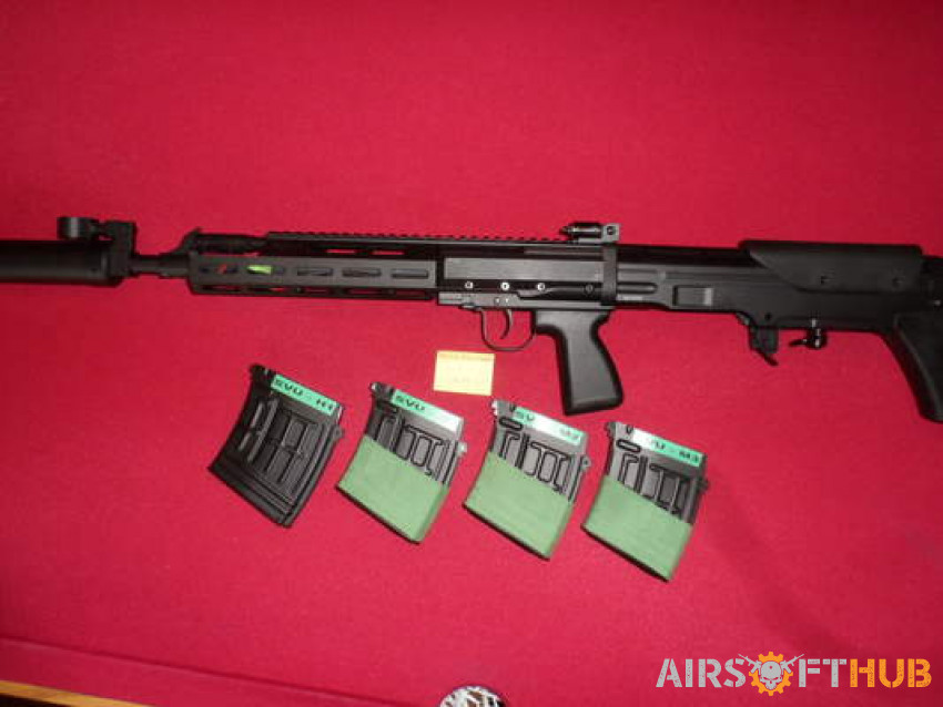 CYMA SVU AEG + 4 Mags - BNIB - Used airsoft equipment