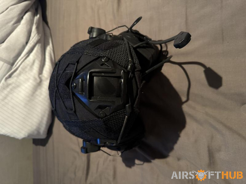 Helmet, Headset & PTT - Used airsoft equipment