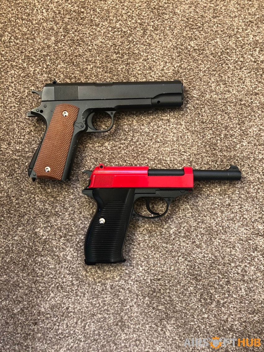 Spring Operated Pistols - Used airsoft equipment