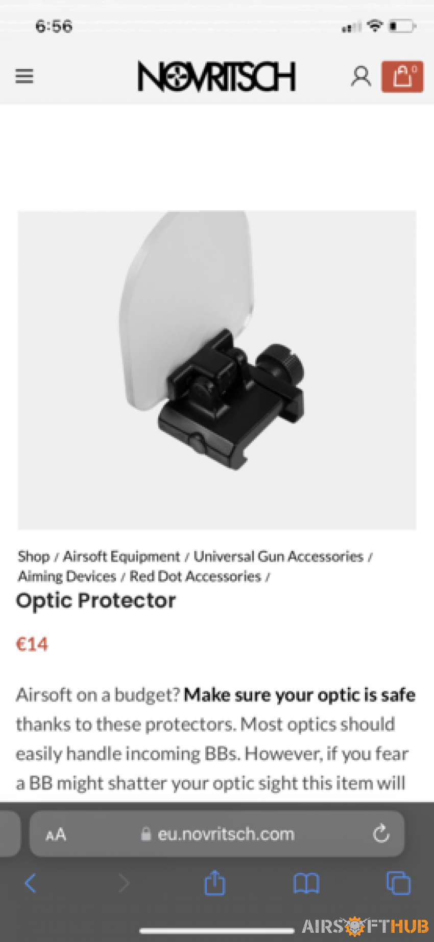 Optic protector - Used airsoft equipment