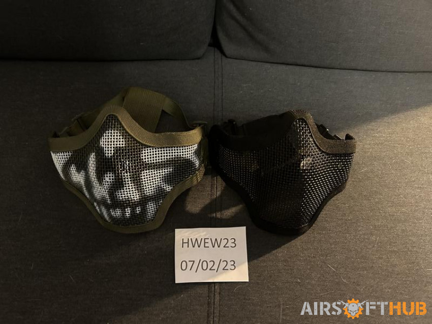 Two Face protectors - Used airsoft equipment