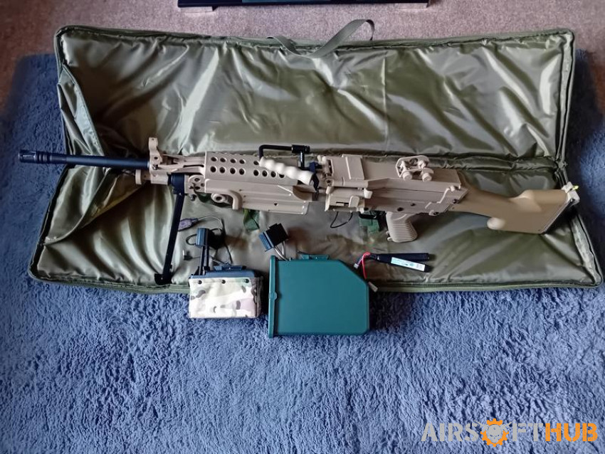 M249 LMG / SA-249 & Extras - Used airsoft equipment