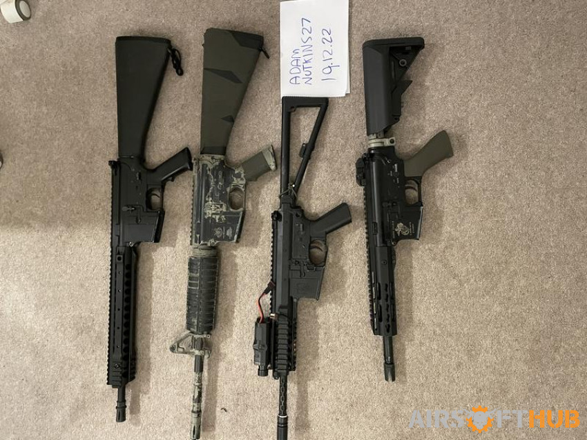 Many upgraded m4 AEG’s - Used airsoft equipment
