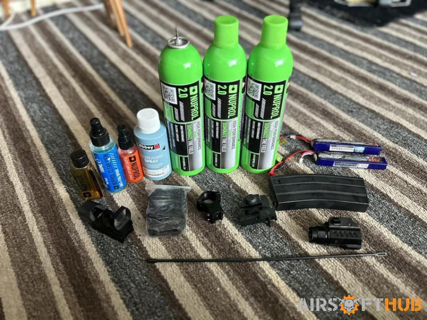airsoft accessories MIX lot - Used airsoft equipment